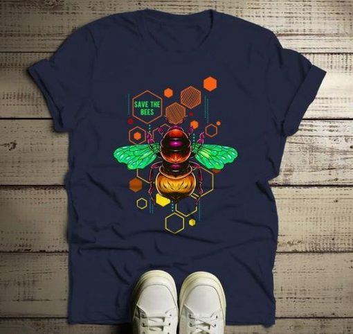 Save The Bee Graphic T-Shirt ZK01