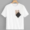 Sequin Pocket Print Tee T-shirt FD01