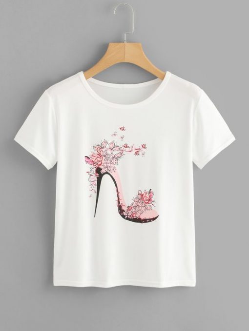 Shein High Heels T-shirt FD01