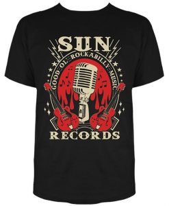 Sun Records Electric Mic Music T-Shirt DS01