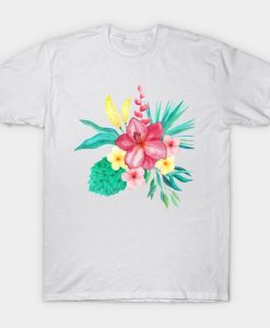 Tropical Colorful Bouquet T-Shirt EL01