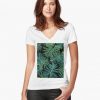 Tropical Jungle Night Leaves T-Shirt EL01