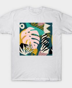 Tropical Memphis Pattern T-Shirt EL01
