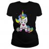 Unicorn weight lifting the Strugle T-shirt FD01