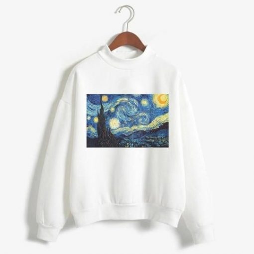 Van Gogh Print Sweatshirt ZK01