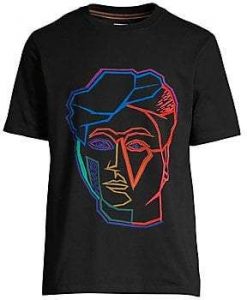 Artist Studio Face Print T-Shirt KH01