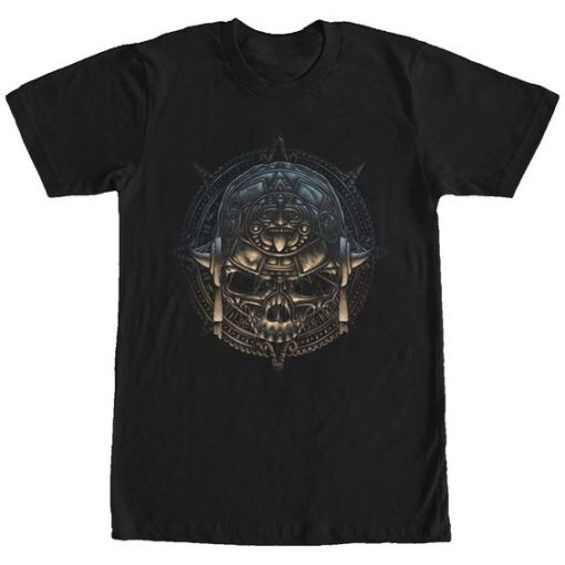 Aztec Calendar Skull T-shirt ZK01