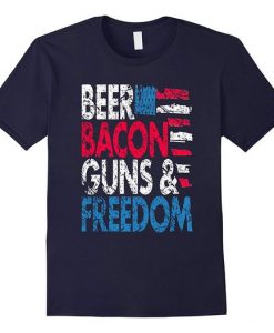 Beer Bacon Gun T-Shirt FR01