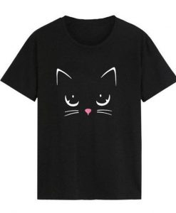 Cat Print T Shirt SR01