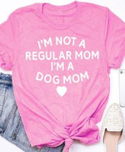 Dog Mom Vintage Cotton Tee T- Shirt ZK01