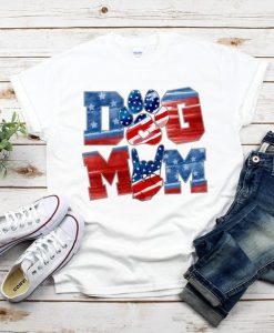 Dog Mom merica T Shirt SR01