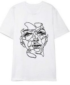Face Print T Shirt SR01
