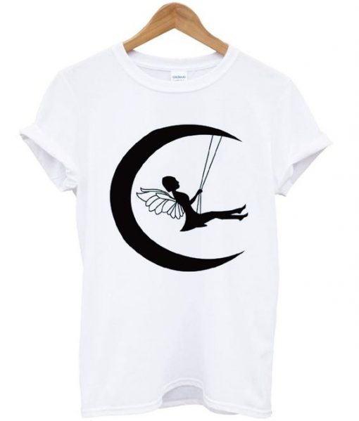 Fairy on moon T-shirt SR01