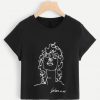 Figure Print Front Tee T-shirt FD01