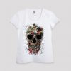 Floral Skull Printed T-shirt AV01