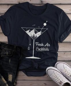 Fresh Air Cocktails Nature T-shirt ZK01