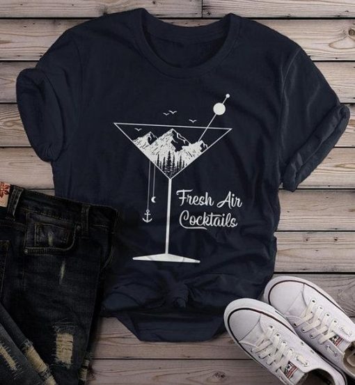 Fresh Air Cocktails Nature T-shirt ZK01