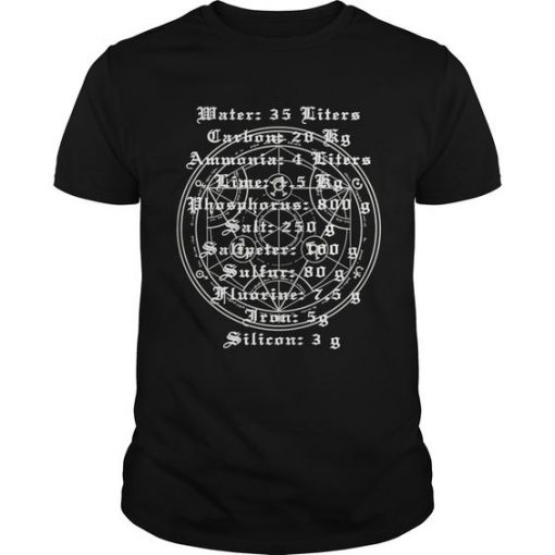 Full Metal Alchemist Human Transmutation T Shirt FD01