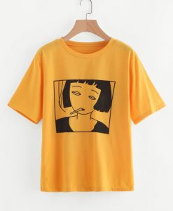 Girl Print Tee T-shirt FD01