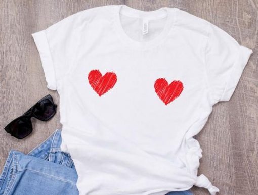 Heart Boob T-shirt EC01