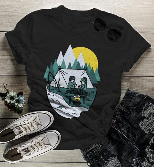 Hipster Camping T-Shirt AV01