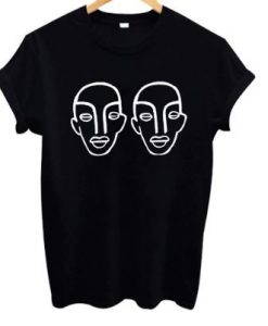 Hipster retro faces t-shirt FD01