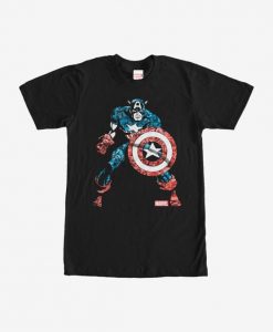 Marvel Captain America Kaleidoscope T-Shirt DV01