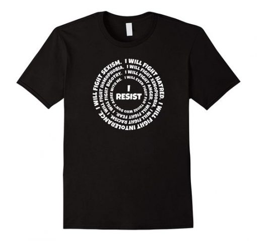 Mens Resist Hate T-shirt FD01