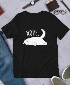 Nope Cat Tee Shirt EC01