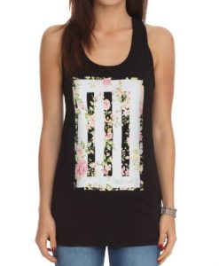 Paramore Floral Muscle Girls Tank Top FD01