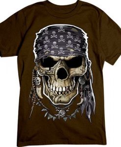 Pirate King Skull T-shirt ZK01