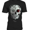 Skull Flower Halloween T-shirt ZK01