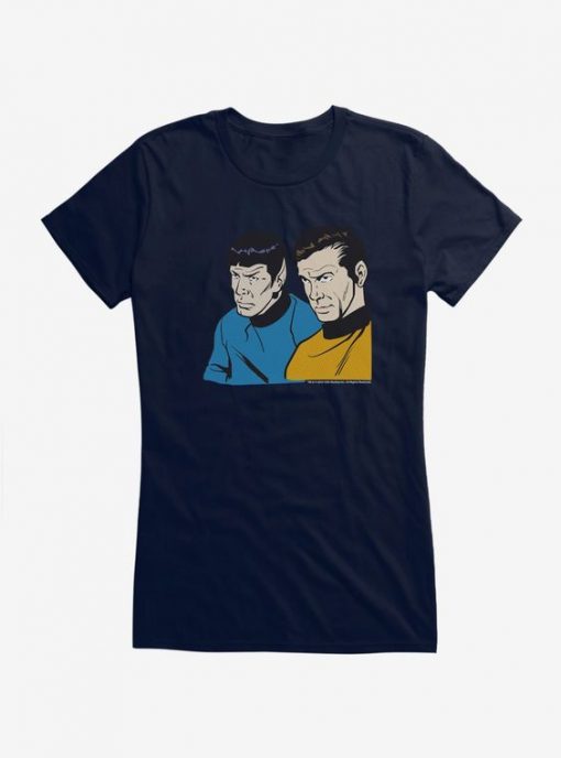 Star Trek Captain and Officer Girls T-Shirt EC01