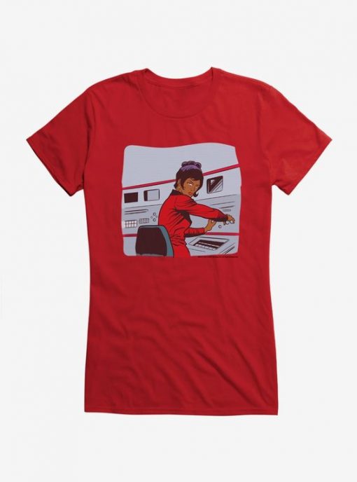 Star Trek Uhura Control Room Girls T-Shirt EC01