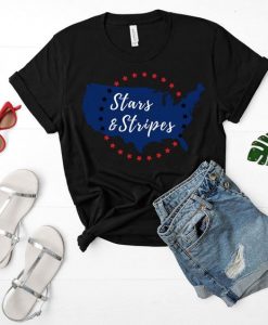 Stars And Stripes  American T Shirt SR01