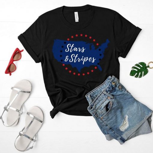 Stars And Stripes  American T Shirt SR01