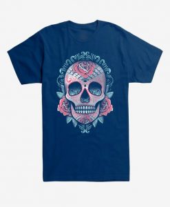 Sugar Skull Rose T-Shirt ZK01