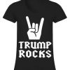 Trump Rocks - V-Ausschnitt T-Shirt KH01