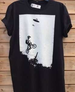 UFO alien abduction BMX T-shirt FD01