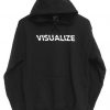 Visualize Black Graphic Hoodie KH01