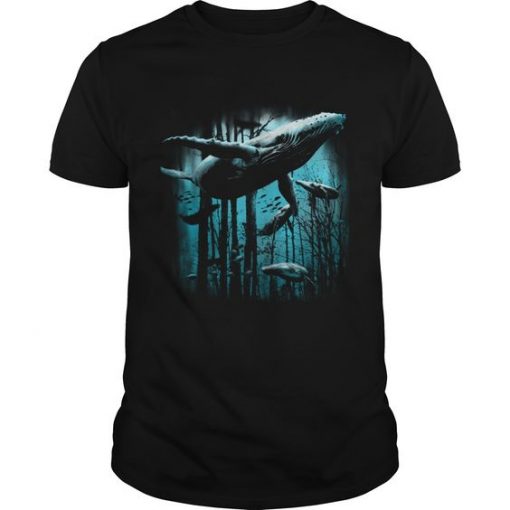 Whale Forest T-Shirt ZK01