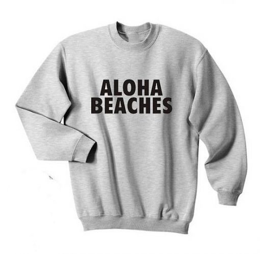Aloha Beaches Print Sweatshirt SR01