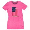 American Flag Hot Pink T-shirt ER