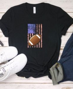 American Football Silhouette T-Shirt EL01