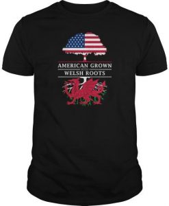 American Grown With Welsh Roots T-Shirt EL01