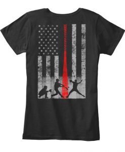 Baseball Flag T Shirt SR01
