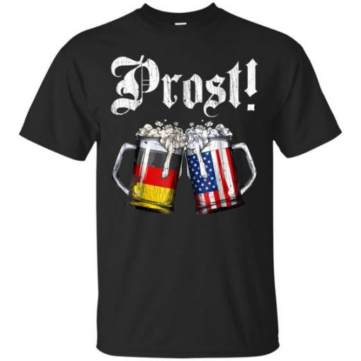 Beer German American Flag T shirt SR01