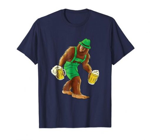 Bigfoot in Lederhosen Beer T Shirt SR01