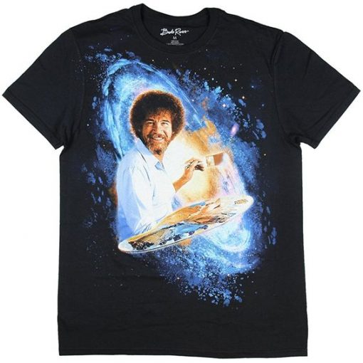 Bob Ross Galaxy Paining T-Shirt EL29