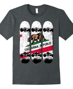 California Republic Skateboard T Shirt FD01